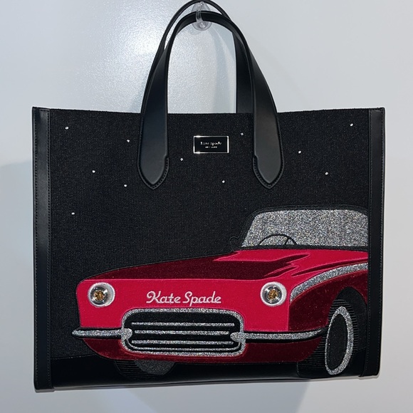 🥳HOST PICK!🥳 kate spade NWT! $498 MSRP Manhattan Car Embellished Large Tote - Picture 10 of 10